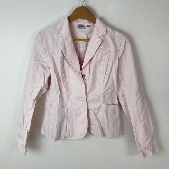 ✨3/$25✨ CITY DKNY Pink Corduroy Blazer Jacket - 8 - Picture 1 of 7